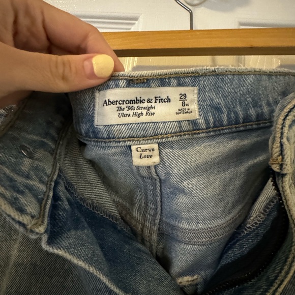 Abercrombie curve love 90s straight ultra high rise jeans (size 29) - Picture 5 of 5